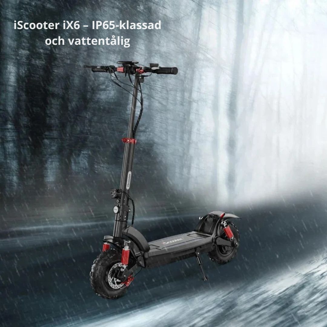 iScooter iX6 Elscooter – 1000W – 45 km räckvidd - Elsparkcyckel