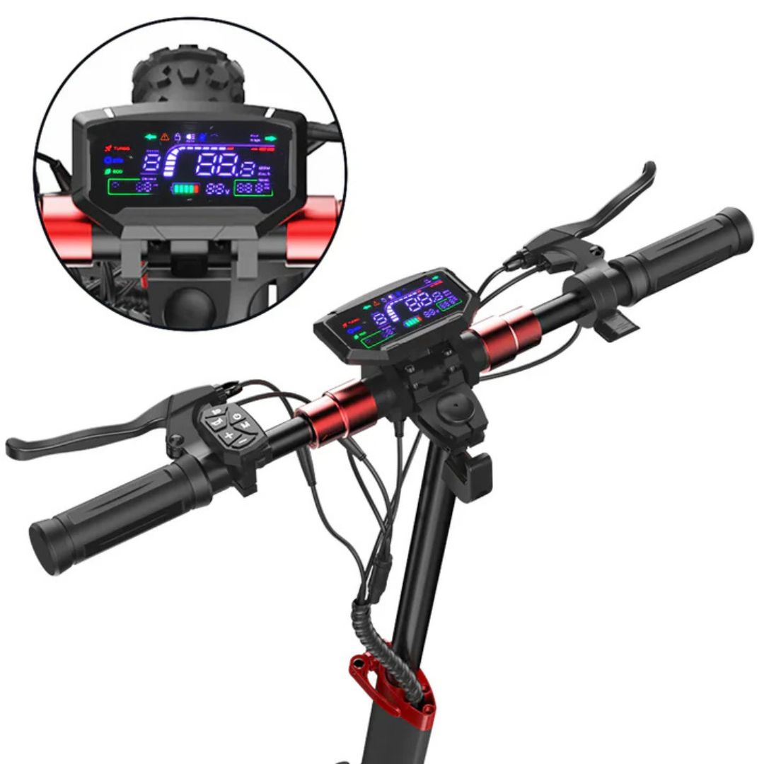 iScooter iX6 Elscooter – 1000W – 45 km räckvidd - Elsparkcyckel