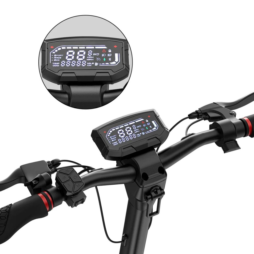 iScooter iX7 Pro Elscooter – 2000 W – 80 km räckvidd - Elsparkcyckel